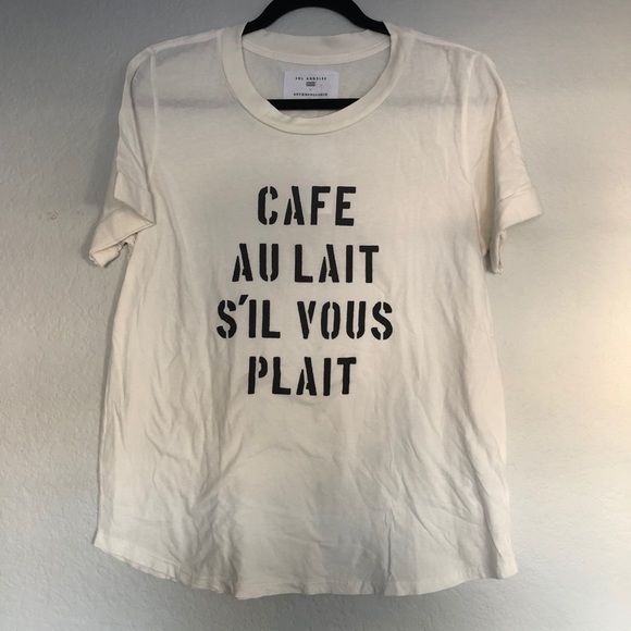 Anthropologie Tops - ‘Cafe Au Lait’ Sol Angeles Graphic T-Shirt
